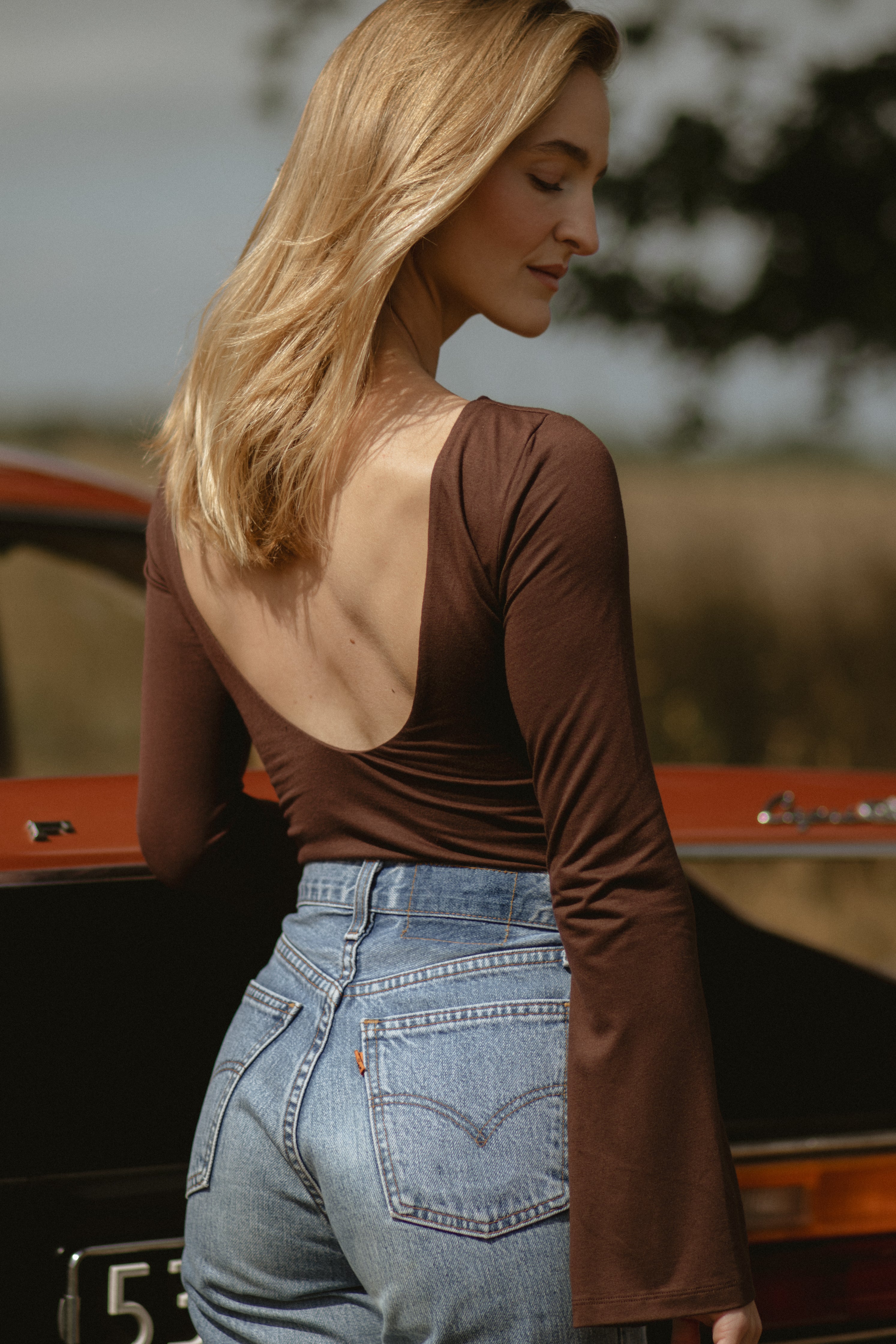 Built-in Bra Top | Diana Long sleeve