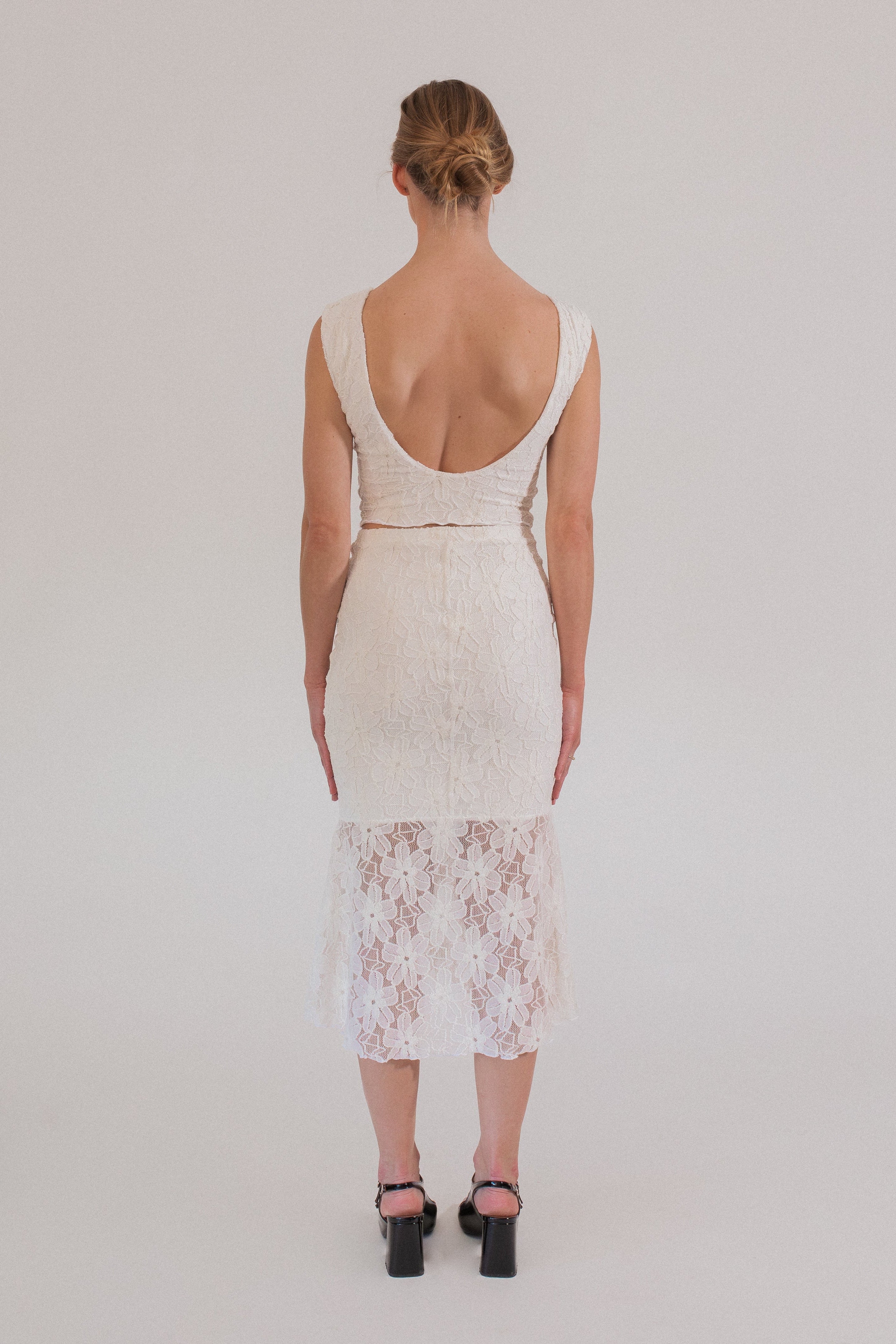 kanten top met ingebouwde bh 