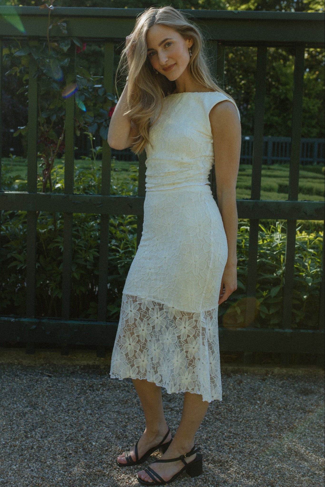 midi viscose rok kant