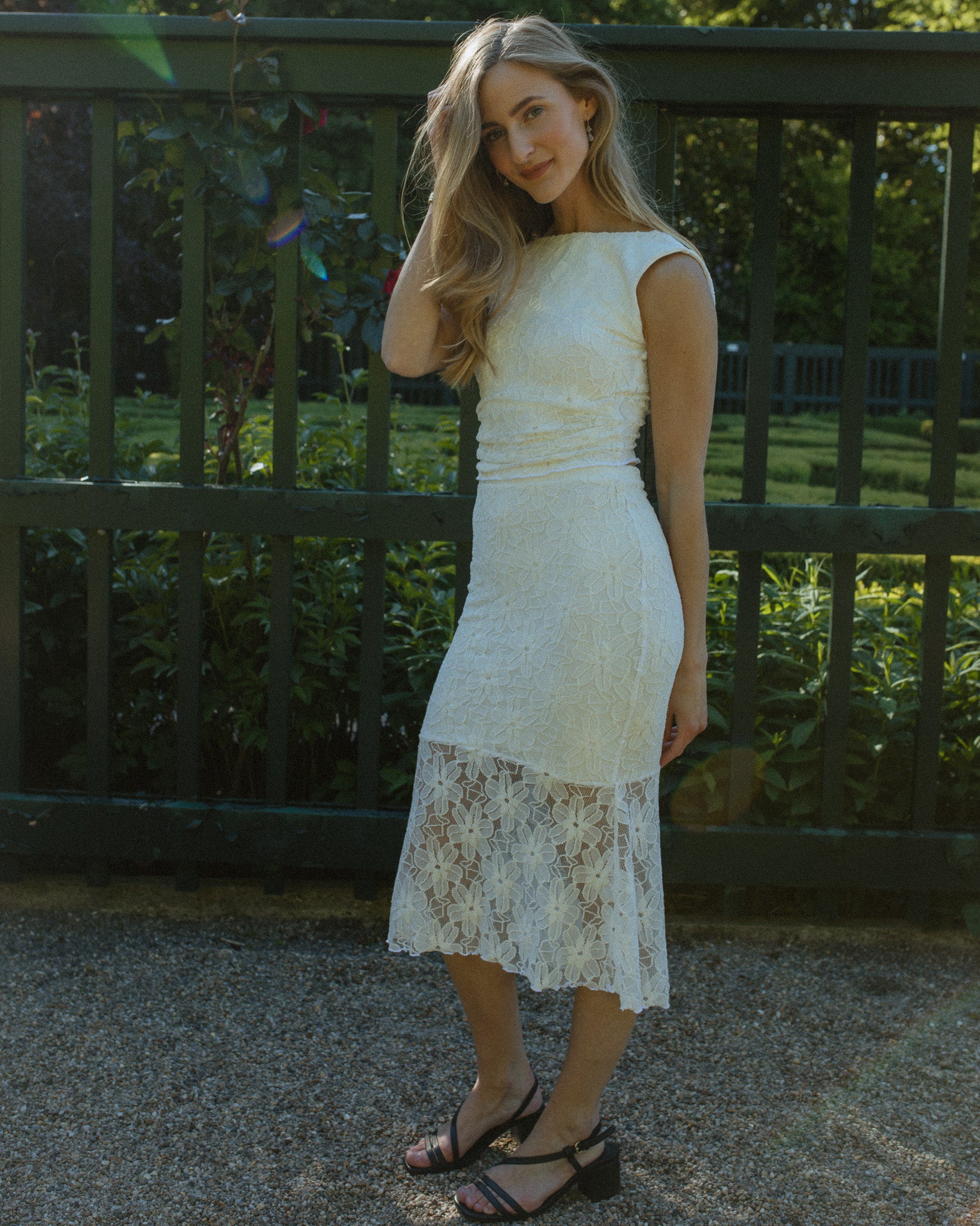 midi viscose rok kant
