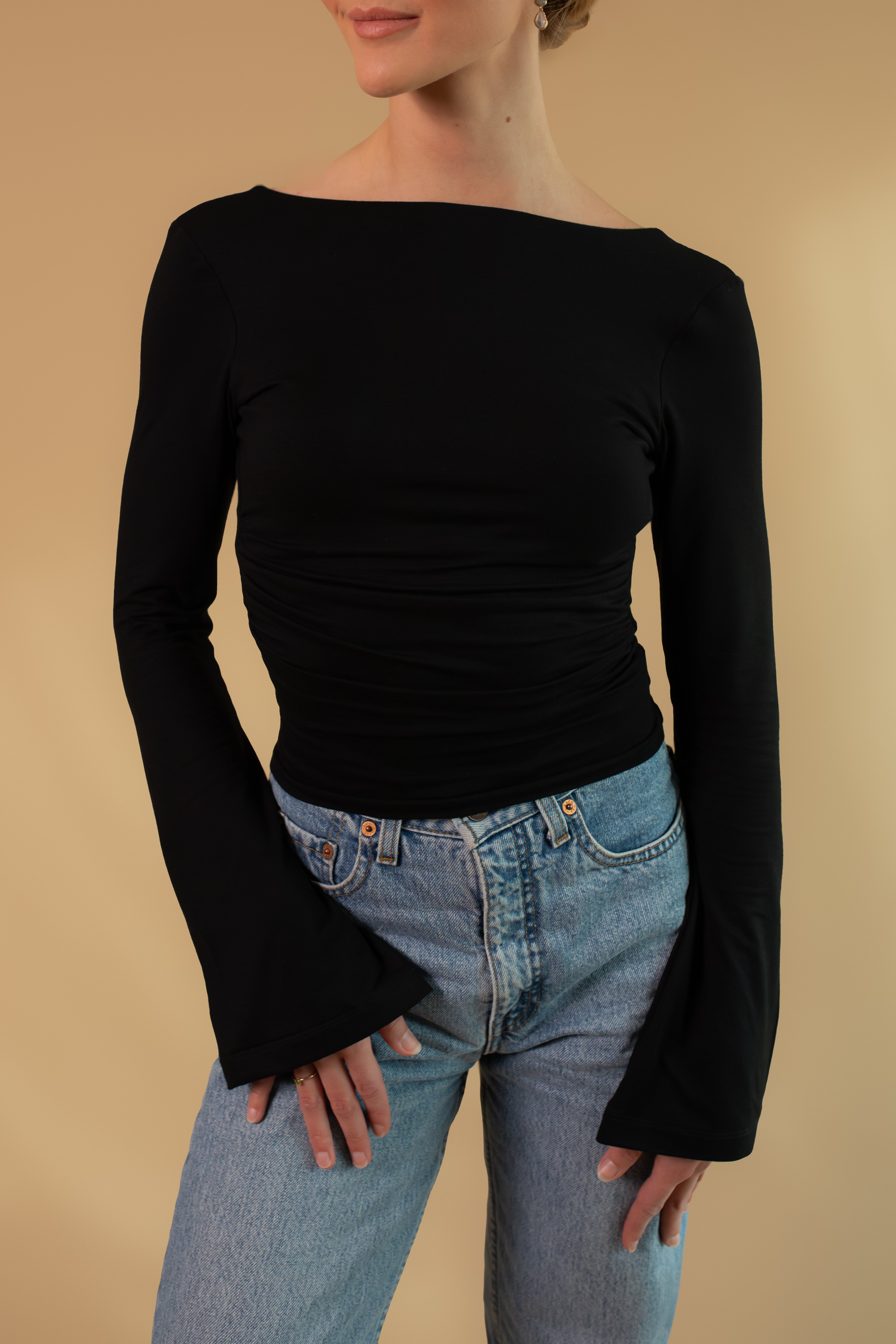 Built-in Bra Top | Diana Long sleeve