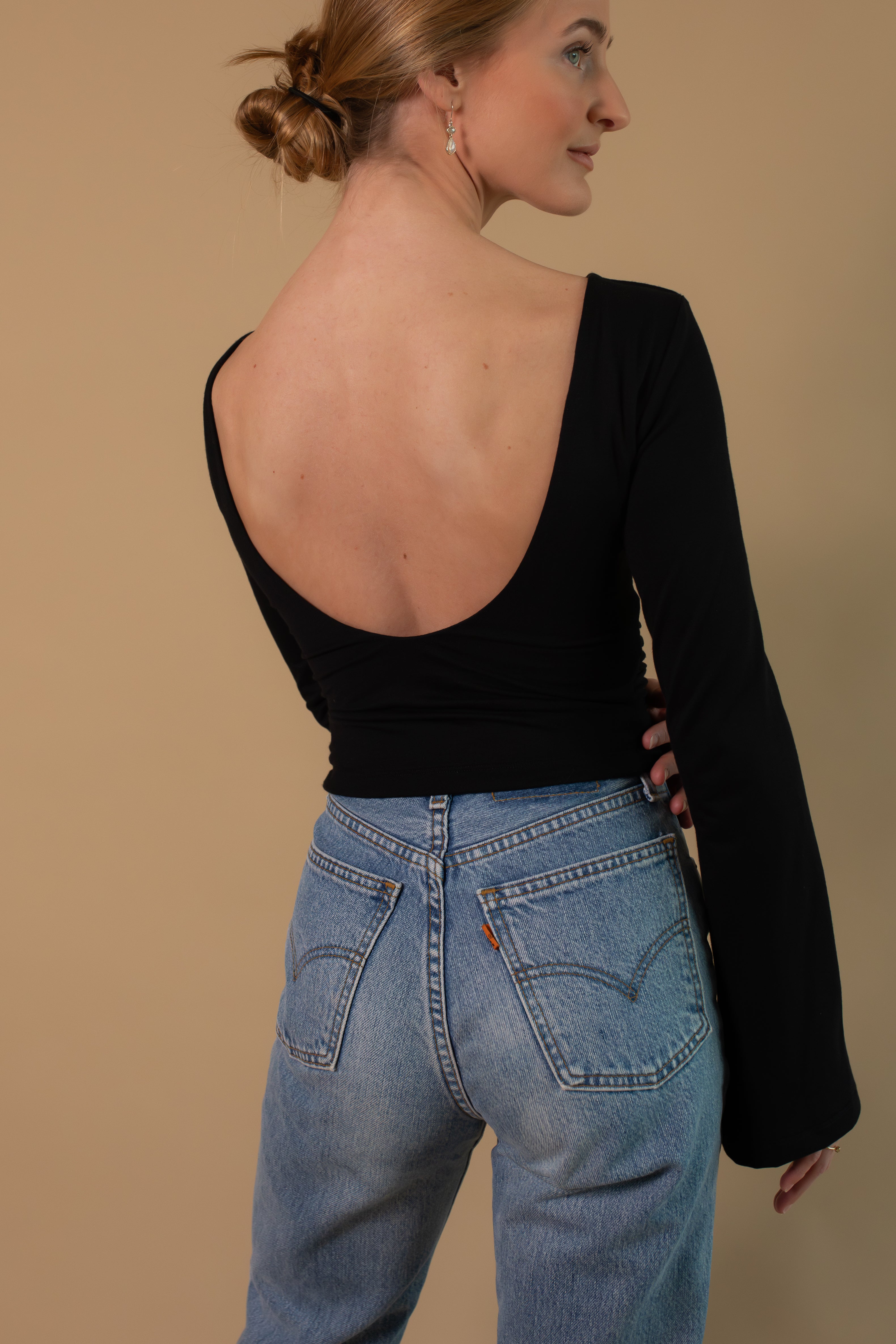 Built-in Bra Top | Diana Long sleeve