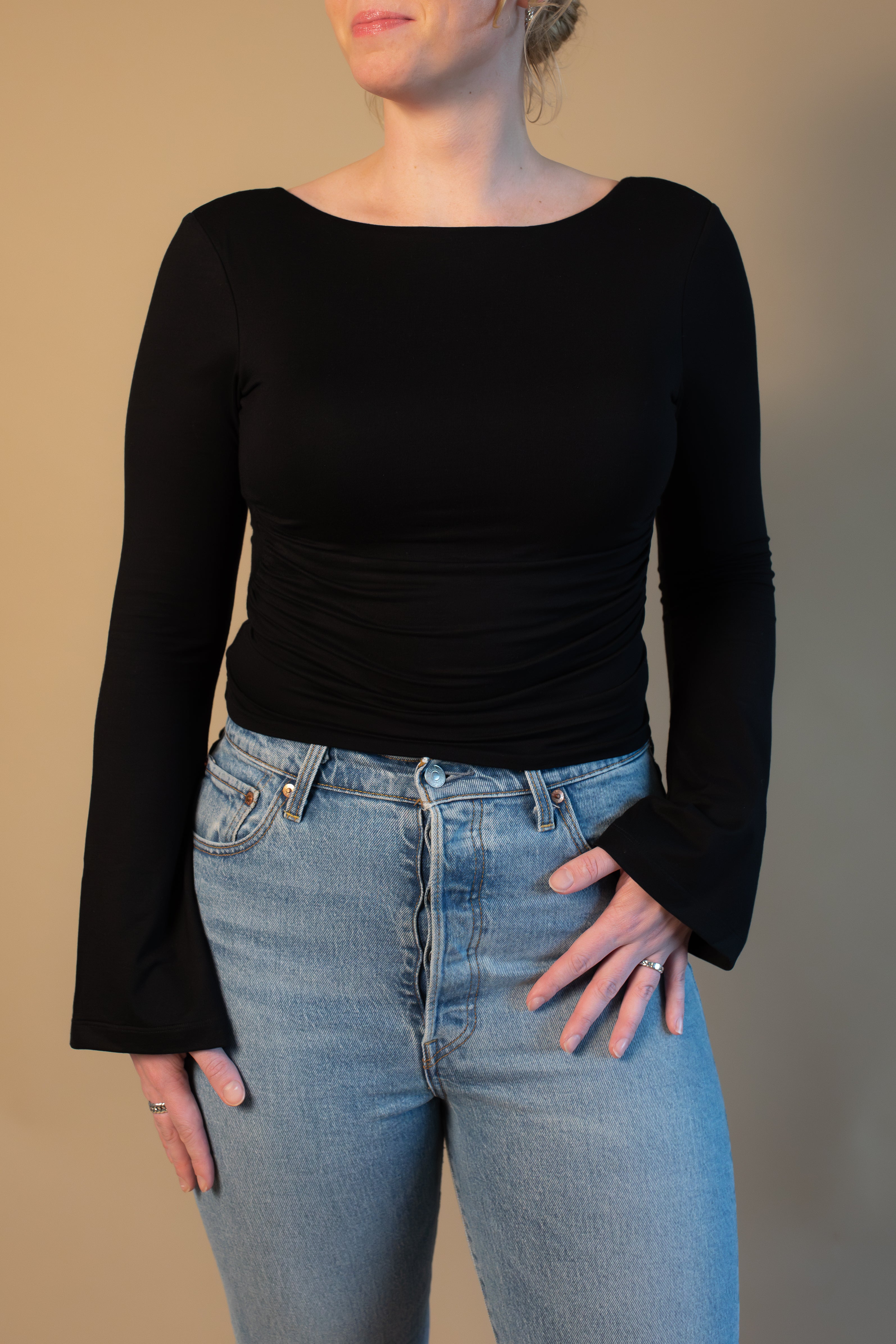 Built-in Bra Top | Diana Long sleeve