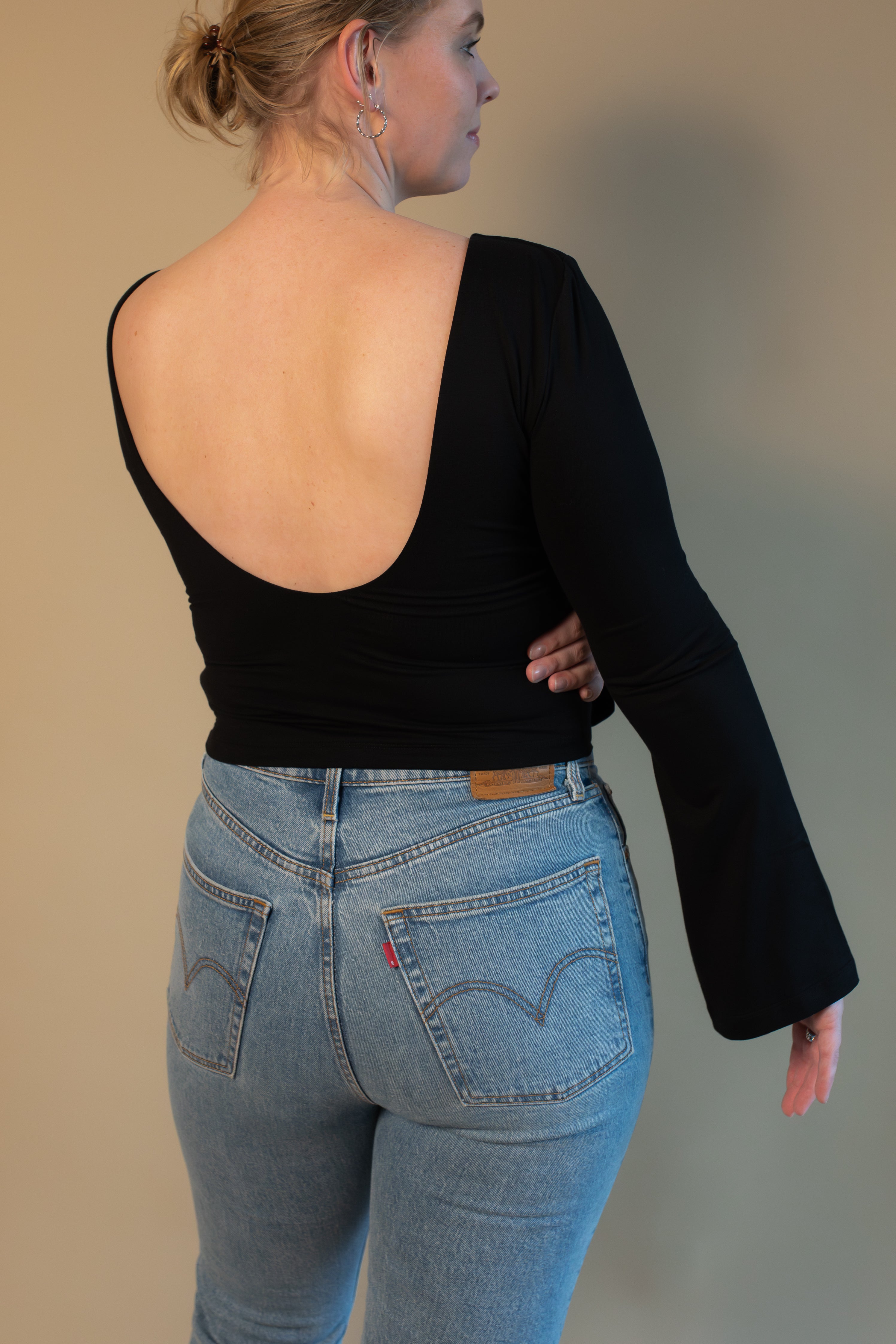 Built-in Bra Top | Diana Long sleeve