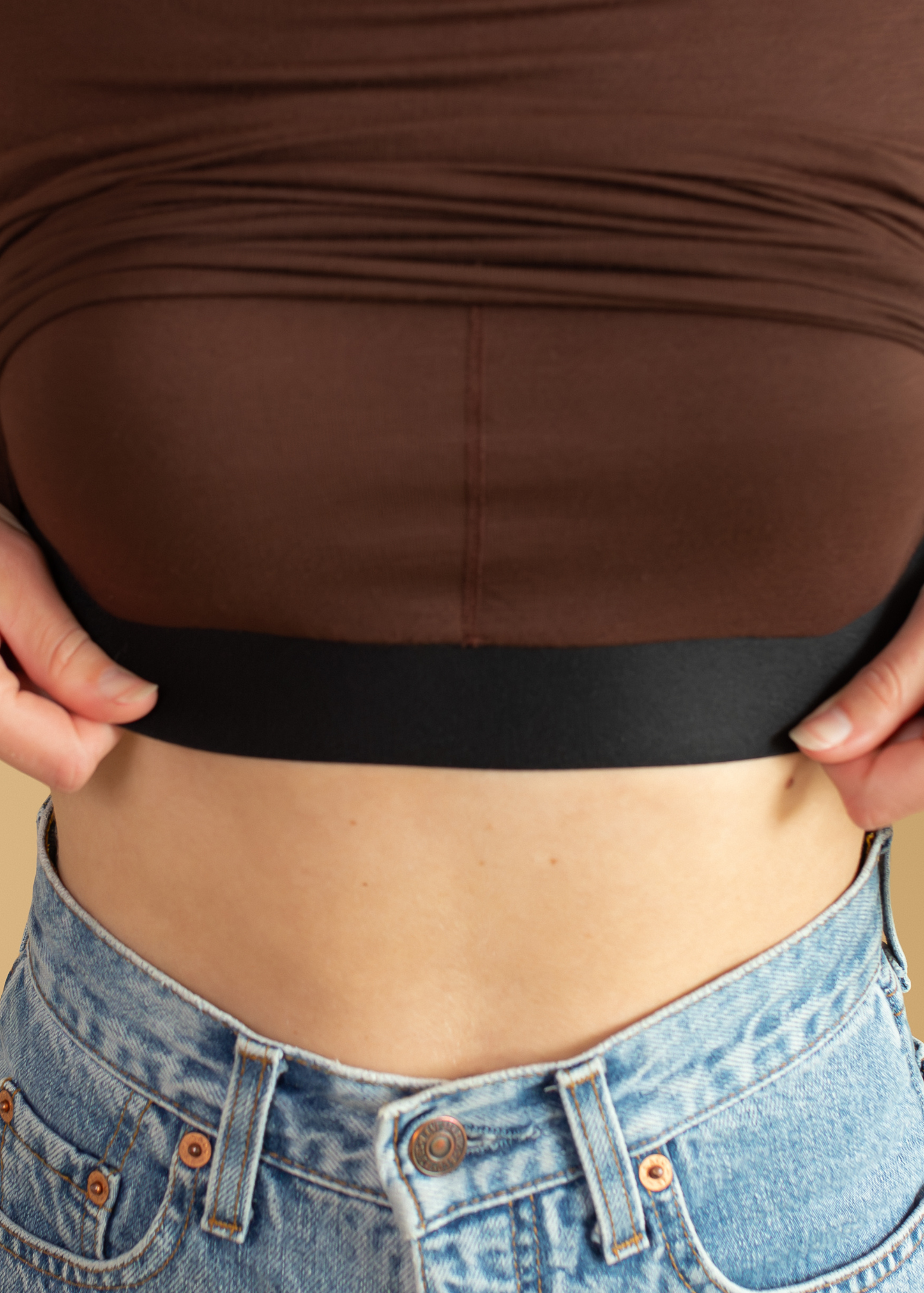 Built-in Bra Top | Diana Long sleeve