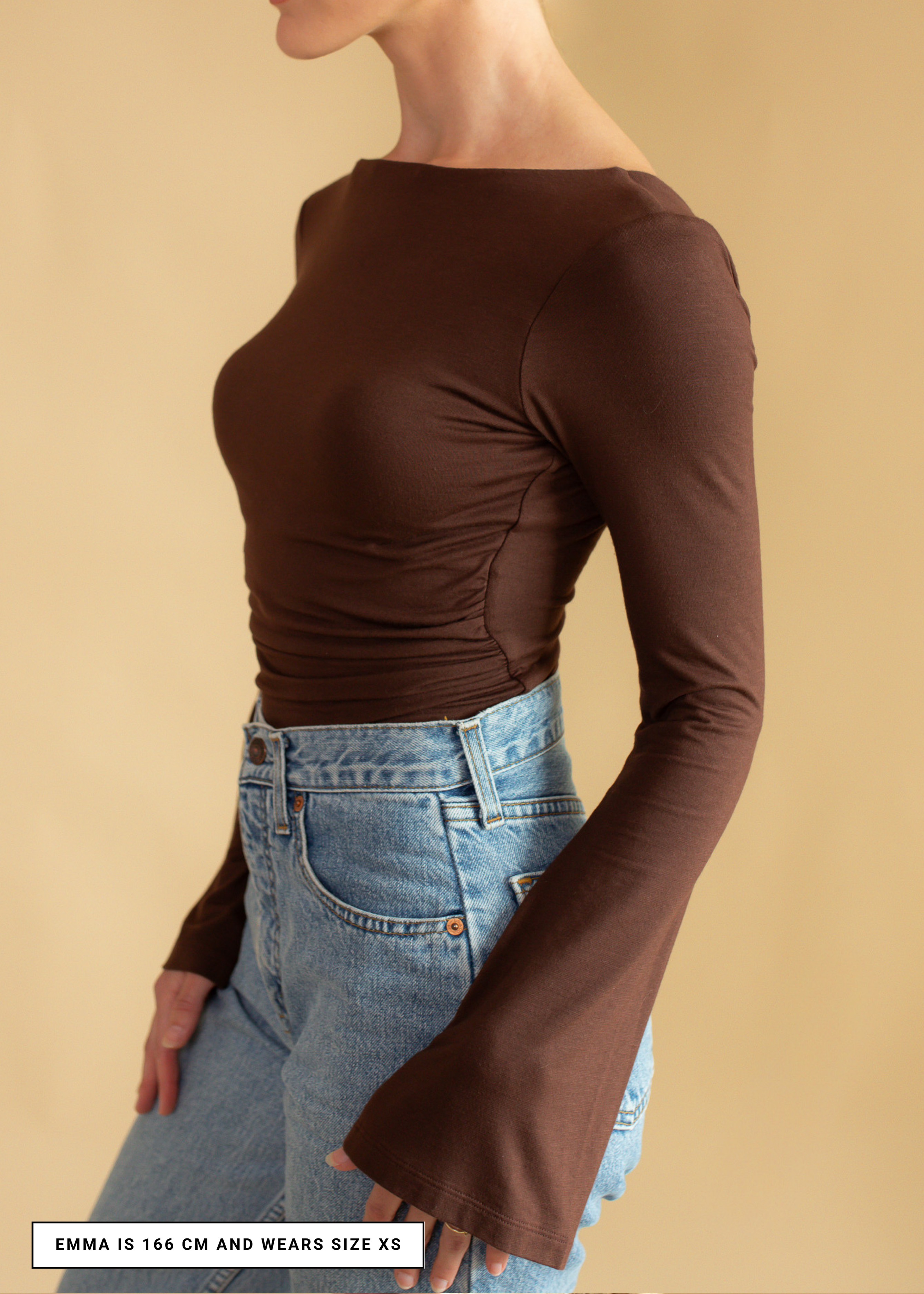 Built-in Bra Open Back Top | Diana