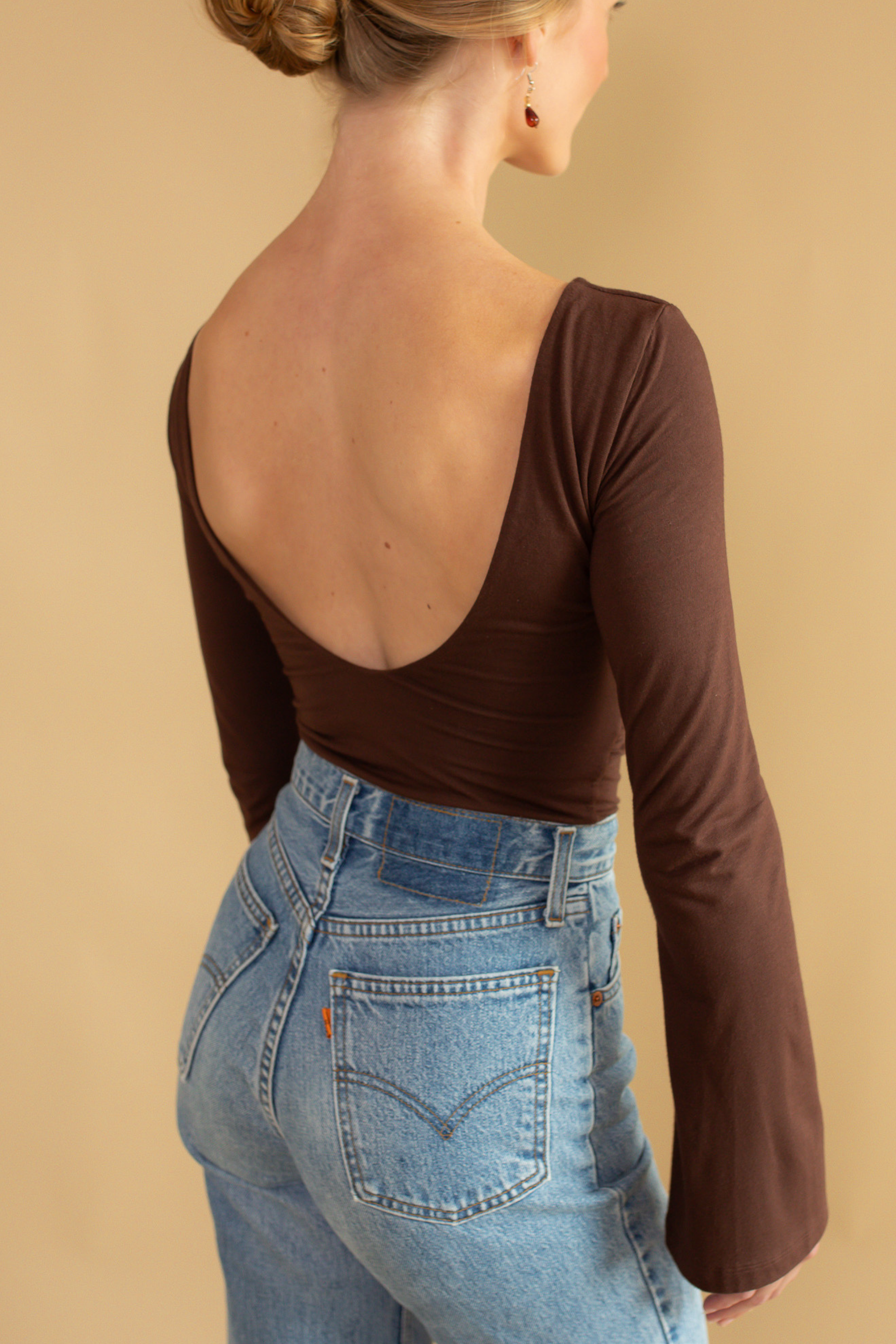 Built-in Bra Top | Diana Long sleeve