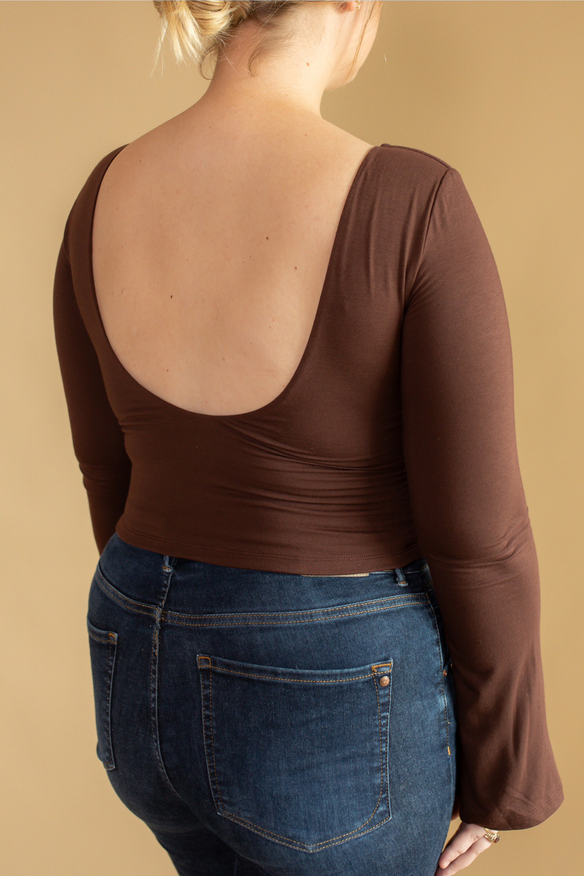 Built-in Bra Top | Diana Long sleeve