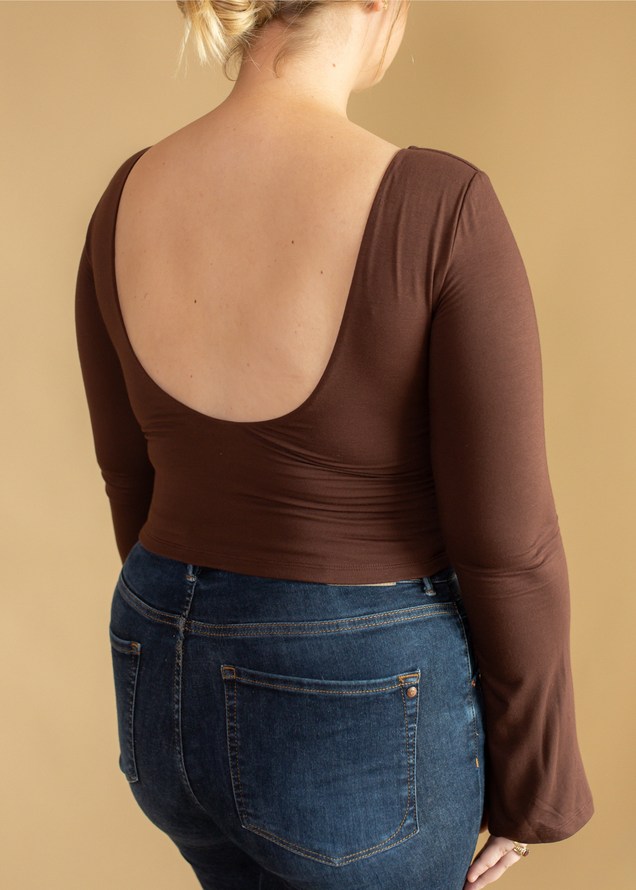 Built-in Bra Top | Diana Long sleeve